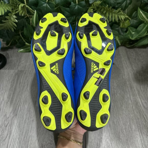 adidas X 18.4 FG Men\'s Soccer Cleats Blue/Black/Yellow DA9336 Size 8 main image 5